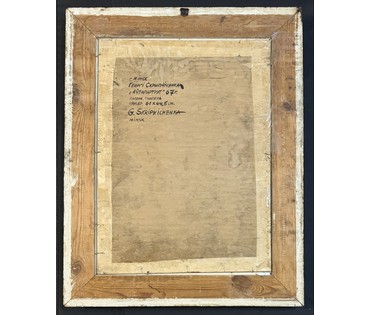 Скрипниченко Г.С. Вариант каталожной работы "Аўтапартрэт", 1967г. Бумага, темпера. Размер с рамой 78х62 см. № 3918 (артикул №3918) - фото №2