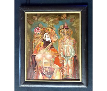 Скрипниченко Г.С. Каталожная работа "Восень Патрыярха", 1991г. Холст, масло. Размер с рамой 51х61см. № 3923 (артикул №3923) - фото №1