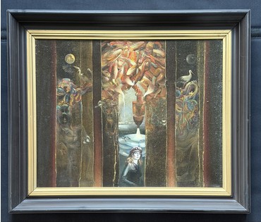 Скрипниченко Г.С. Каталожная работа "На Палессі гоман...", 1982-1983г.г. Холст, масло. Размер с рамой 52х62 см. № 3941 (артикул №3941) - фото №3