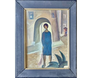 Скрипниченко Г.С "Раніца", 1963-1965г.г. ДСП, масло. Размер с рамой 75х60 см. № 3943 (артикул №3943) - фото №2