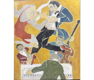 Лисовский А.С "Вечеринка в стиле кантри", 2026 г. Холст, акрил. Размер 60х50 см. № 3947 (артикул №3947) - фото №1