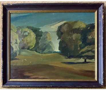 Скрипниченко Г.С "Ля Калінкавіч", 1980г. Картон, масло. Размер с рамой 58,5х48 см. № 3973 (артикул №3973) - фото №1