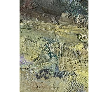 Скрипниченко Г.С "У Васіля Хведаравіча", 2014г. Холст, масло. Размер с рамой 53,5х61 см. № 3975 (артикул №3975) - фото №4