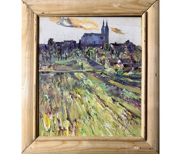 Скрипниченко Г.С "Слаботка", 2014г. Холст, масло. Размер с рамой 53х47 см. № 3977 (артикул №3977) - фото №2