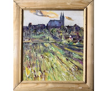 Скрипниченко Г.С "Слаботка", 2014г. Холст, масло. Размер с рамой 53х47 см. № 3977 (артикул №3977) - фото №1