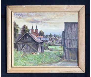 Скрипниченко Г.С "Іказнь", 2014 г. Холст, масло. Размер с рамой 67х58,5 см. № 3988 (артикул №3988) - фото №1