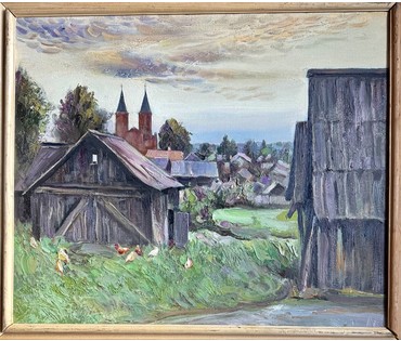 Скрипниченко Г.С "Іказнь", 2014 г. Холст, масло. Размер с рамой 67х58,5 см. № 3988 (артикул №3988) - фото №2