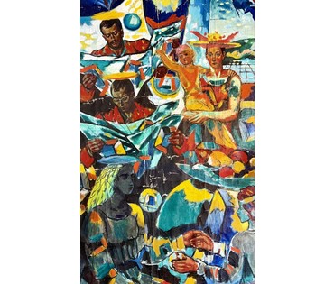 Кищенко А.М "Новое время", 1995г. Холст, масло. Размер 205х135 см. № 4009 (артикул №4009) - фото №2
