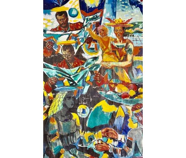 Кищенко А.М "Новое время", 1995г. Холст, масло. Размер 205х135 см. № 4009 (артикул №4009) - фото №4