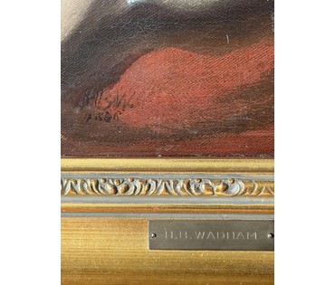 H.B.Wadham. Англия, первая половина 20 века. Холст, масло. Размер с рамой 57х67,5 см. № 4032 (артикул №4032) - фото №7