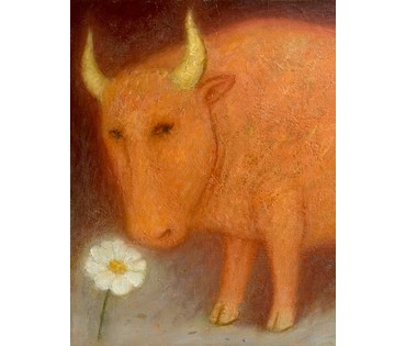 Иванов Г.Н "Телец", 1996г. Холст, масло. Размер 62,5х46,5 см. № 4042 (артикул №4042) - фото №2