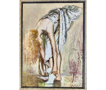 Смоляк А.Н. Каталожная работа "Утро", 2013г. Холст, масло. Размер с рамой 51х66,5 см. № 4048 (артикул №4048) - фото №4
