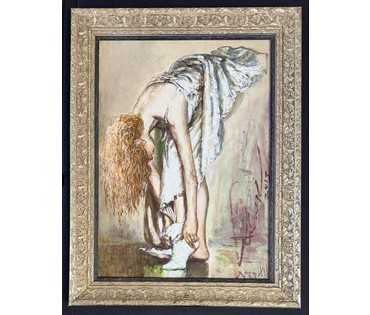 Смоляк А.Н. Каталожная работа "Утро", 2013г. Холст, масло. Размер с рамой 51х66,5 см. № 4048 (артикул №4048) - фото №5