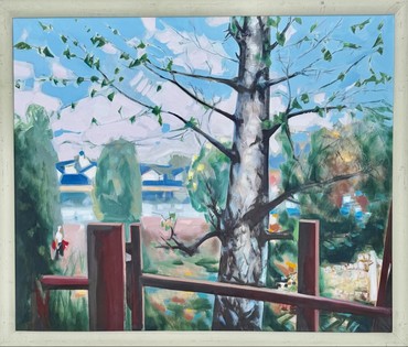 Щемелёв Л.Д "Вясна ў Астрашыцкім",2007 г. Холст, масло. Размер с рамой 130х111 см. № 4058 (артикул №4058) - фото №13