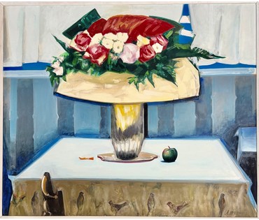 Щемелёв Л.Д "Витебский презент", 2010 г. Холст, масло. Размер с родной рамой 130х112 см. № 4064 (артикул №4064) - фото №6