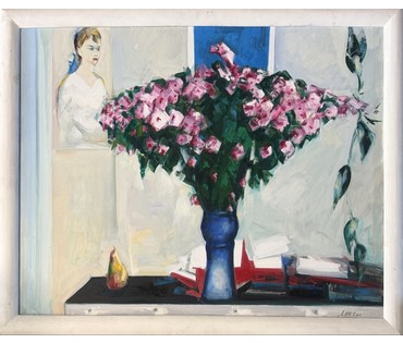 Щемелёв Л.Д "Осенний букет", 2011 г. Холст, масло. Размер с родной рамой 110х91 см. № 4069 (артикул №4069) - фото №3