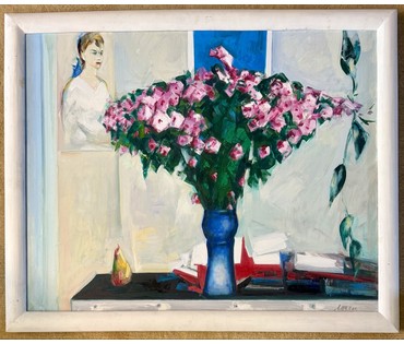 Щемелёв Л.Д "Осенний букет", 2011 г. Холст, масло. Размер с родной рамой 110х91 см. № 4069 (артикул №4069) - фото №4