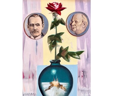 Щемелёв Л.Д "Песняры", 2002 г. Холст, масло. Размер с родной рамой 80х115 см. № 4071 (артикул №4071) - фото №5