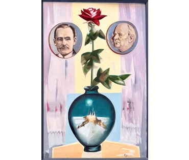 Щемелёв Л.Д "Песняры", 2002 г. Холст, масло. Размер с родной рамой 80х115 см. № 4071 (артикул №4071) - фото №3