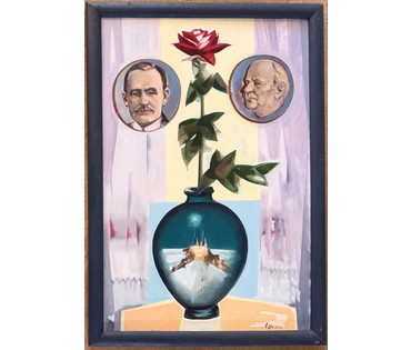 Щемелёв Л.Д "Песняры", 2002 г. Холст, масло. Размер с родной рамой 80х115 см. № 4071 (артикул №4071) - фото №1