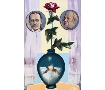 Щемелёв Л.Д "Песняры", 2002 г. Холст, масло. Размер с родной рамой 80х115 см. № 4071 (артикул №4071) - фото №6