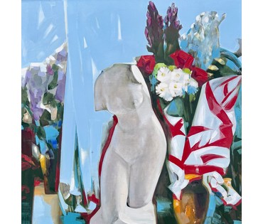 Щемелёв Л.Д "Вясна", 2006 г. Холст, масло. Размер с родной рамой 110х110 см. № 4073 (артикул №4073) - фото №5