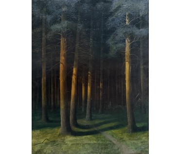 Гончаров Ф.С (1873-1995) ученик А.М Корина, А.Е Архипова, В.А Серова. Холст, масло. 1908 г. Размер 50х63 см. № 4080 (артикул №4080) - фото №11