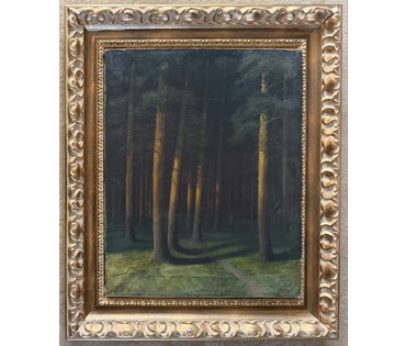 Гончаров Ф.С (1873-1995) ученик А.М Корина, А.Е Архипова, В.А Серова. Холст, масло. 1908 г. Размер 50х63 см. № 4080 (артикул №4080) - фото №5