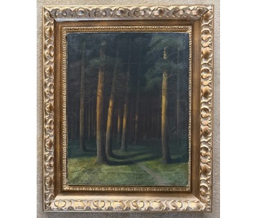 Гончаров Ф.С (1873-1995) ученик А.М Корина, А.Е Архипова, В.А Серова. Холст, масло. 1908 г. Размер 50х63 см. № 4080 (артикул №4080) - фото №1