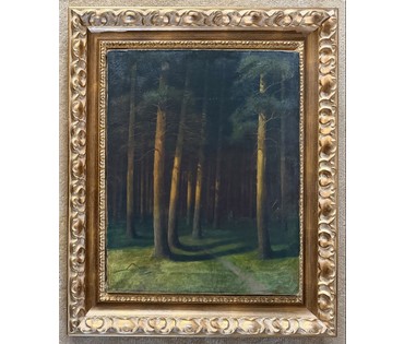 Гончаров Ф.С (1873-1995) ученик А.М Корина, А.Е Архипова, В.А Серова. Холст, масло. 1908 г. Размер 50х63 см. № 4080 (артикул №4080) - фото №2