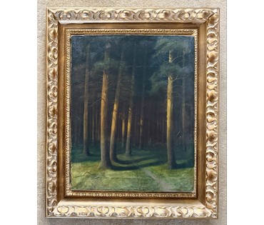 Гончаров Ф.С (1873-1995) ученик А.М Корина, А.Е Архипова, В.А Серова. Холст, масло. 1908 г. Размер 50х63 см. № 4080 (артикул №4080) - фото №3
