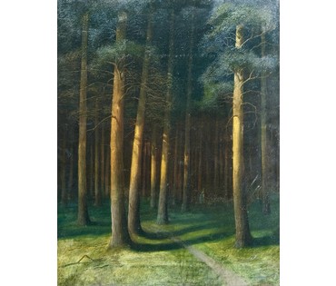 Гончаров Ф.С (1873-1995) ученик А.М Корина, А.Е Архипова, В.А Серова. Холст, масло. 1908 г. Размер 50х63 см. № 4080 (артикул №4080) - фото №9
