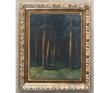 Гончаров Ф.С (1873-1995) ученик А.М Корина, А.Е Архипова, В.А Серова. Холст, масло. 1908 г. Размер 50х63 см. № 4080 (артикул №4080) - фото №4