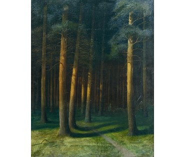 Гончаров Ф.С (1873-1995) ученик А.М Корина, А.Е Архипова, В.А Серова. Холст, масло. 1908 г. Размер 50х63 см. № 4080 (артикул №4080) - фото №7