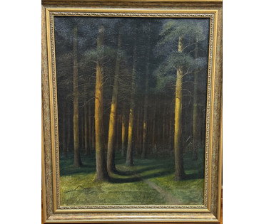 Гончаров Ф.С (1873-1955) учился у А.М Корина, А.Е Архипова, В.А Серова. Холст, масло. 1908 г. Размер с рамой 59х72 см. № 4080 (артикул №4080) - фото №1