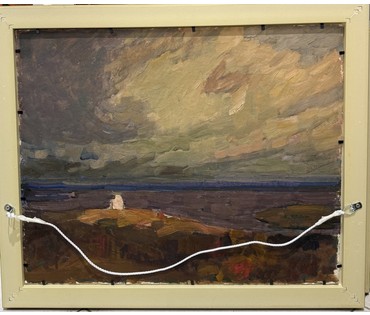 Козловский А.С "Весна". Картон, масло. Размер с рамой 46,5х56 см. № 4085 (артикул №4085) - фото №2