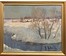 Козловский А.С "Зима", 1978 г. Картон, масло. Размер с рамой 69х57,5 см. № 4086 (артикул №4086) - фото №1