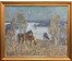 Козловский А.С "Голубая песня". Картон, масло. Размер с рамой 69х59,5 см. № 4087 (артикул №4087) - фото №1