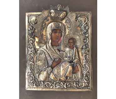 Икона "Одигитрия". Россия, 1859 г. 84 НЕТ В НАЛИЧИИ (артикул №147) - фото №5