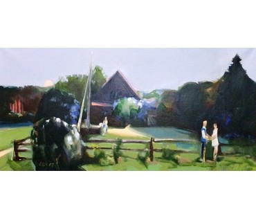 Картина "Лето в деревне". Щемелев Леонид Дмитриевич. 2007г. №180