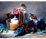 Картина "Веселые котята". Луи Эжен Ламберт (1825 -1900 ). (артикул №262) - фото №1
