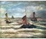 Картина "Корабли в бушующем море". H.W.Mesdag (1831-1915) (артикул №271) - фото №2
