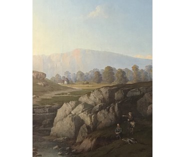 Картина "Охотники на привале". (артикул №287) - фото №3