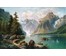 Картина "Альпийский пейзаж. Тишина". Антон Пик (1840-1905). Австрия №290