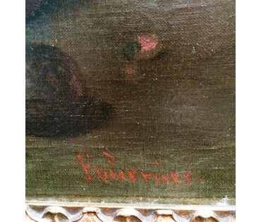 Картина "Натюрморт". Fournier Louis Edouard Paul 1857-?. Франция. (артикул №294) - фото №3