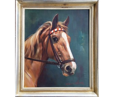 Картина "Породистый рысак". Corter H. Англия (артикул №333) - фото №2