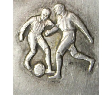 Портсигар с рельефным изображением и гравировкой HF "Футбол" ("Футболисты") (артикул №5) - фото №3