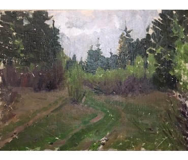 Азгур (Горелова) Г.Г. - “Лес”, 1967 г. (артикул №448) - фото №2